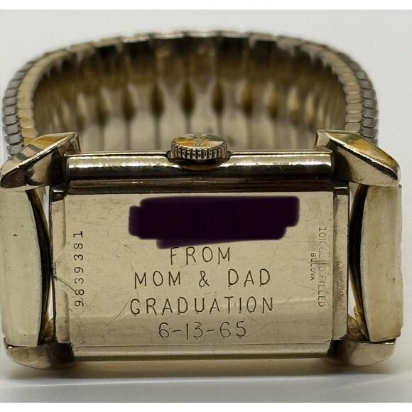 Bulova Hand Wind Wrist Watch 10K Gold Filled VTG 1965 With Second Hand - Picture 14 of 14